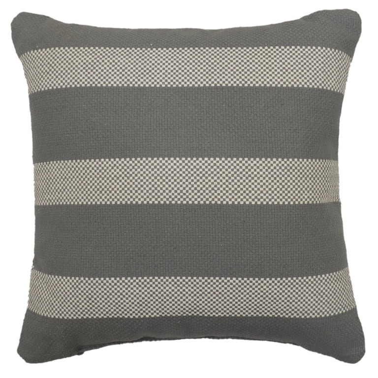 Mainstays Elegant Striped Decorative Pillow, 18" x 18" Decorative Pillow, Silver | Walmart (US)