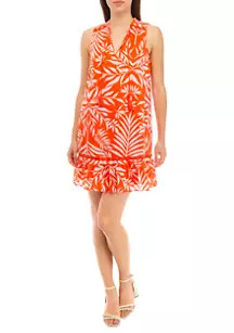 Women's Sleeveless Printed Peasant Dress | Belk