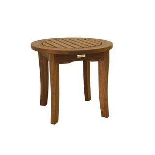 Outdoor Interiors Wood Outdoor Side Table 19422 | The Home Depot