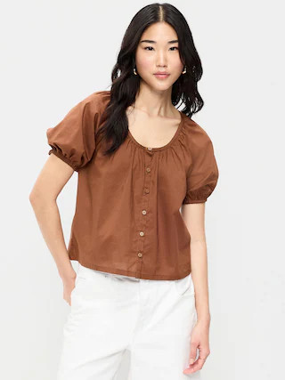 Airy Button-Down Top | Old Navy (US)