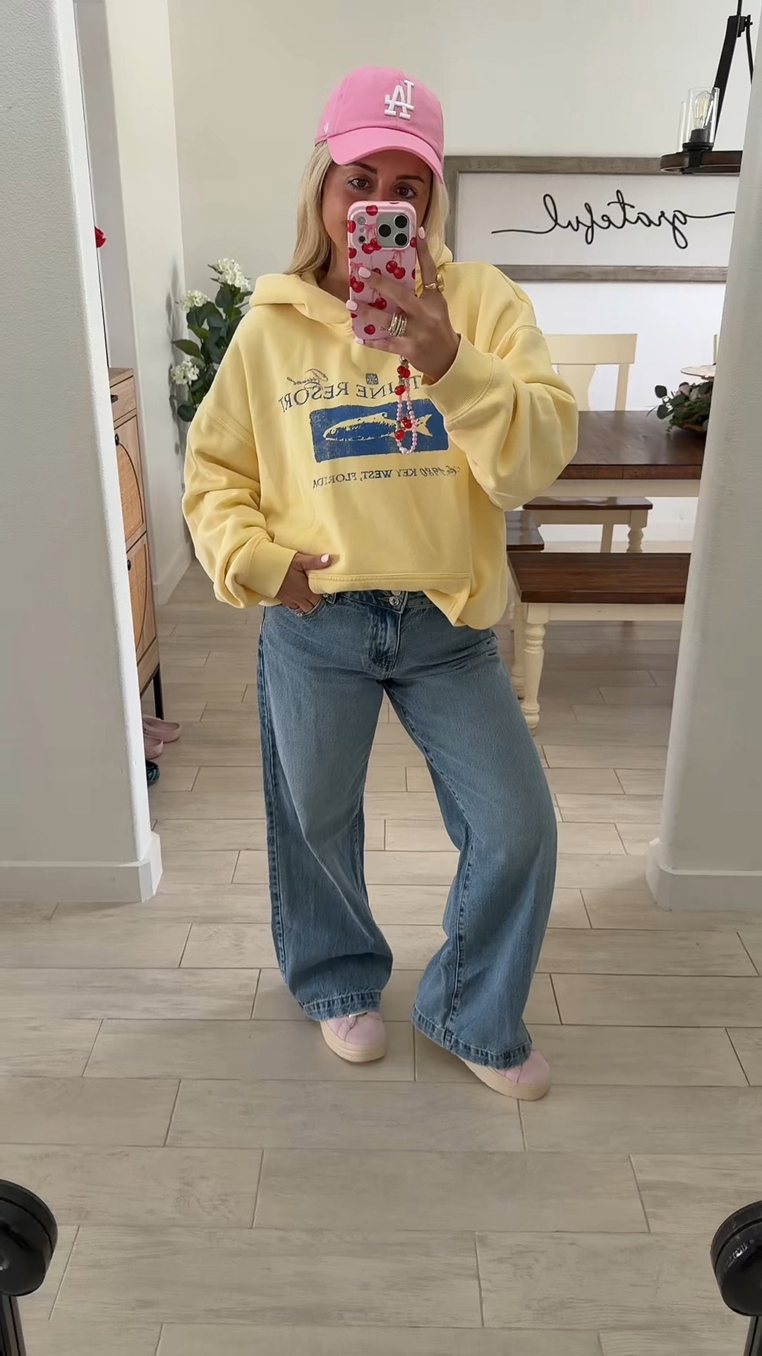 Spring outfit
Large hoodie 
Jeans 27 short
Heydude tts

#LTKootd