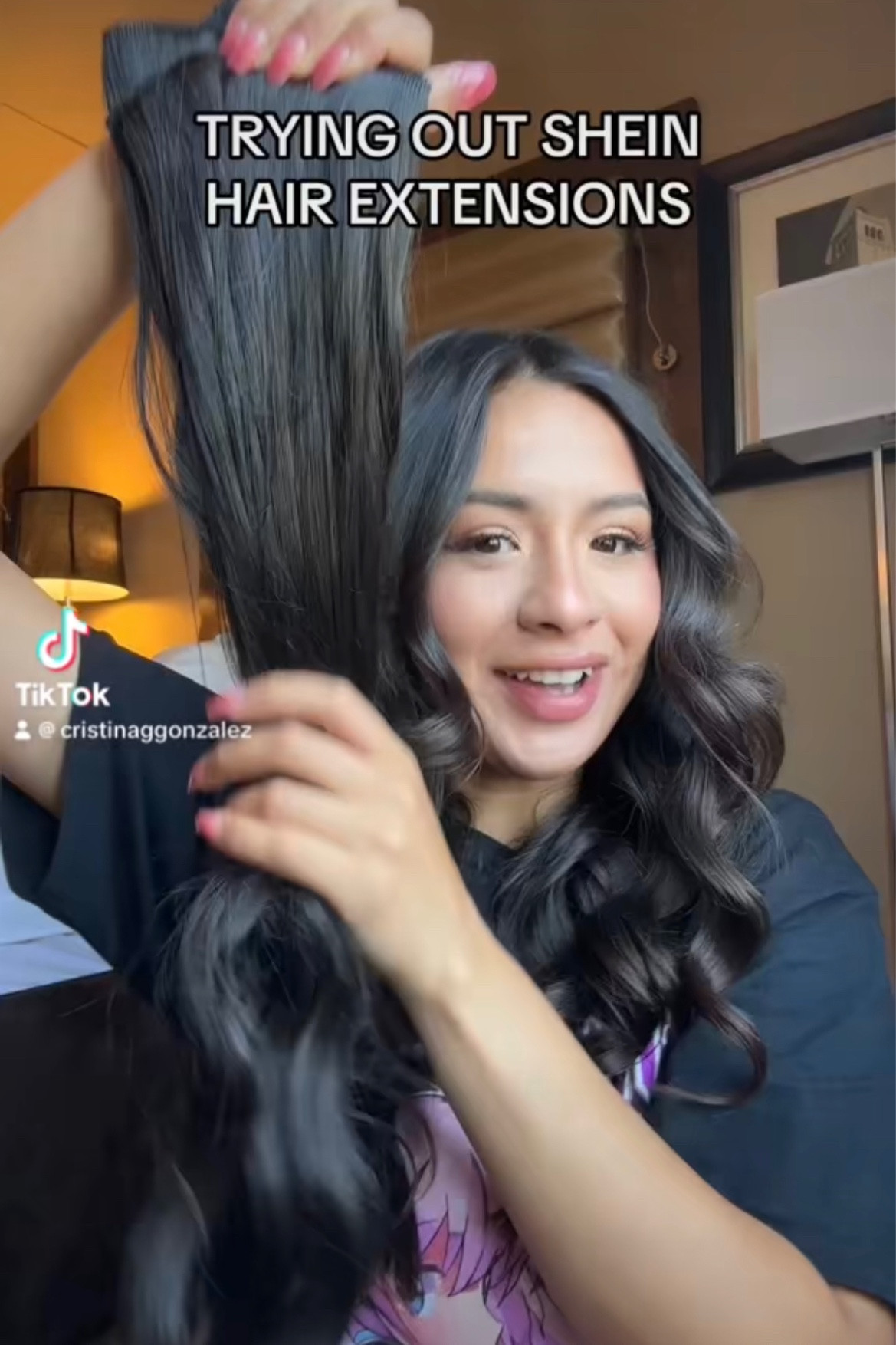 Brown black long curly hair hair extensions from shein

#LTKstyletip #LTKbeauty #LTKfindsunder50