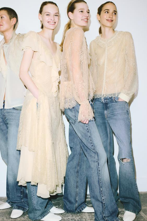 LACE BUTTON SHIRT ZW COLLECTION LIMITED EDITION | Zara US