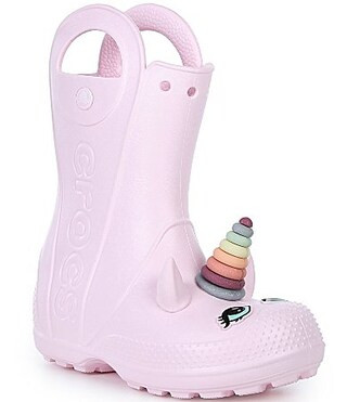 Crocs Girl's Unicorn Handle It EVA Rain Boots Youth - 6 Youth | Dillard's