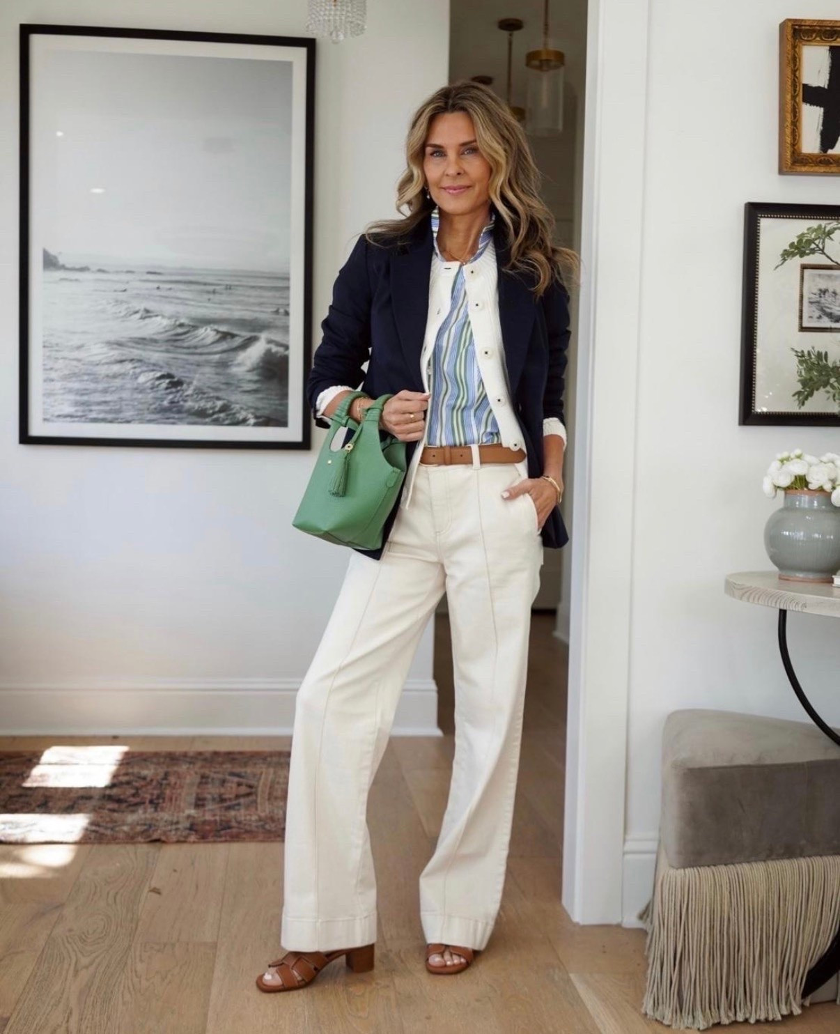 I’m 5’6’’. Talbots spring collection!

-One button blazer navy and white size 2 regular 
-White twill everyday chino pant size 2 regular

#LTKootd #LTKSeasonal