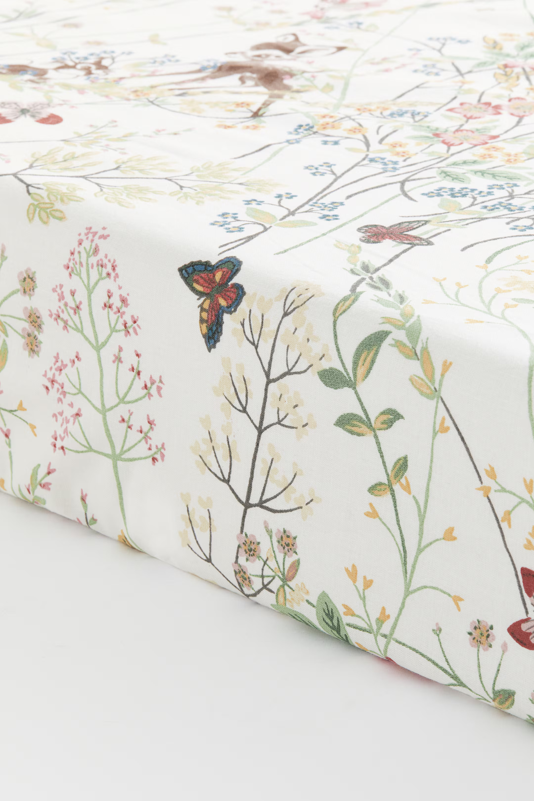 Patterned Cotton Fitted Sheet | H&M (US + CA)