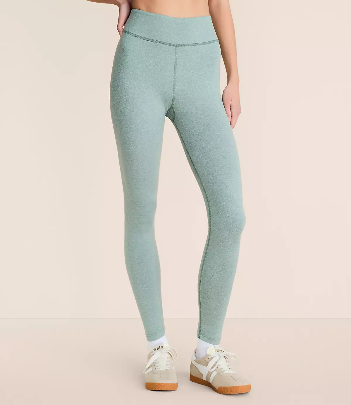 Lou & Grey Heathered Brushedsoft Pocket Leggings | LOFT