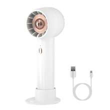 Pc Portable Handheld Fan Pocket Personal Fan Quiet Desk Phone Holder Fan With Speeds Removable Base For Commute Office Outdoor Indoor | SHEIN