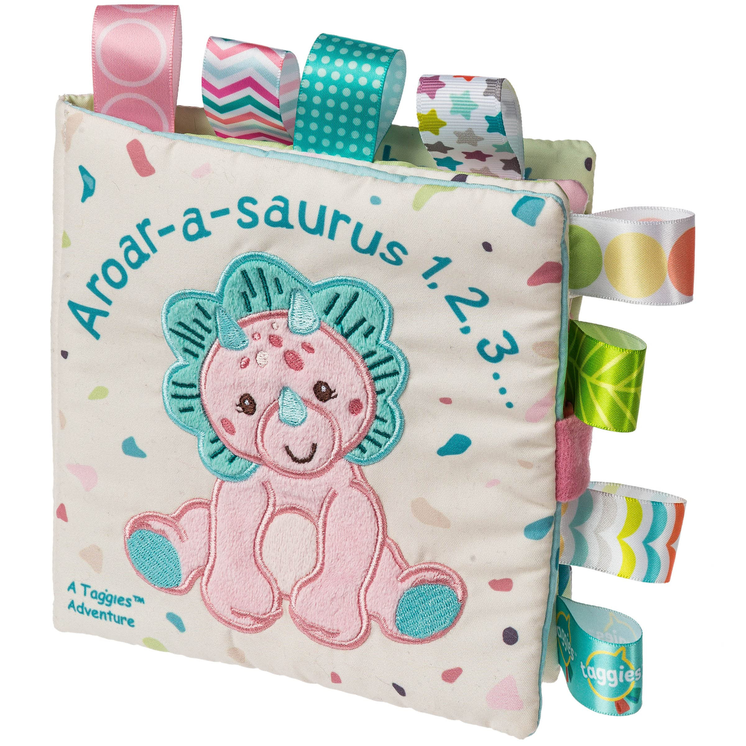 Taggies Soft Cloth Book with Crinkle Paper & Squeaker, 6 x 6-Inches, Aroar-a-Saurus | Amazon (US)