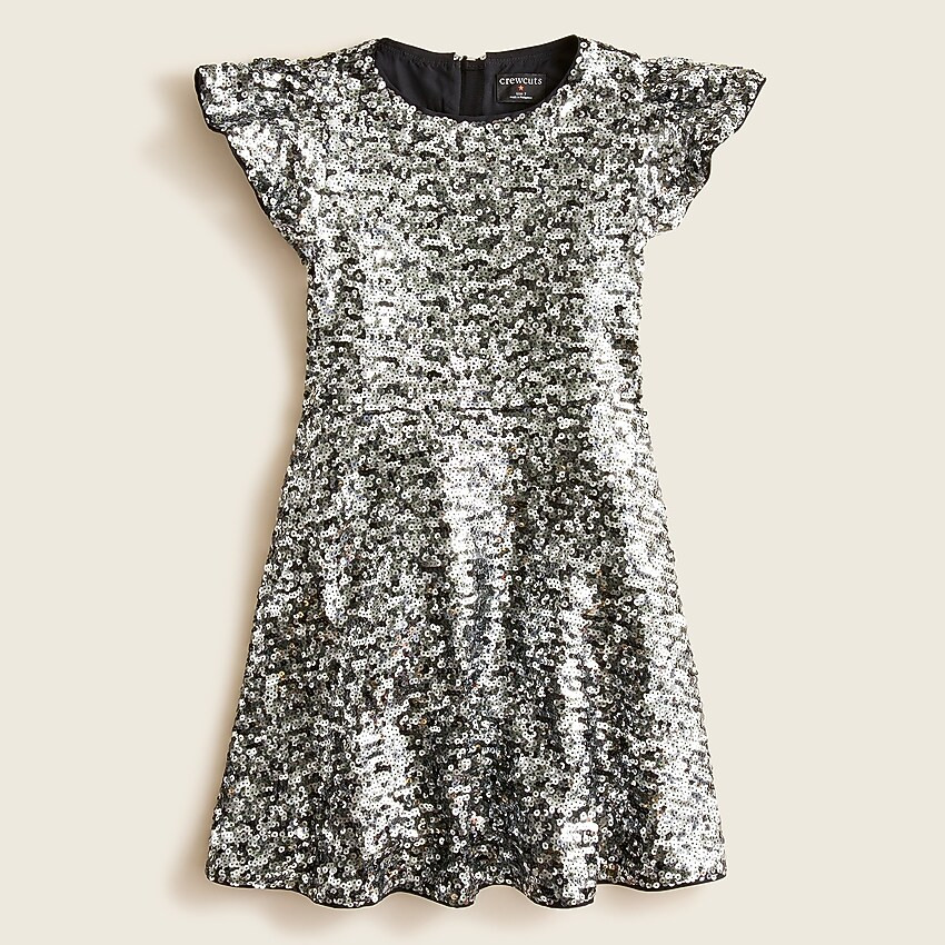 Girls' flutter-sleeve sequin dressItem BD086 
 
 
 
 
 There are no reviews for this product.Be t... | J. Crew US