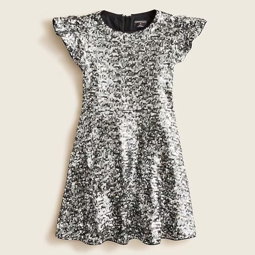 Girls' flutter-sleeve sequin dressItem BD086 
 
 
 
 
 There are no reviews for this product.Be t... | J.Crew US