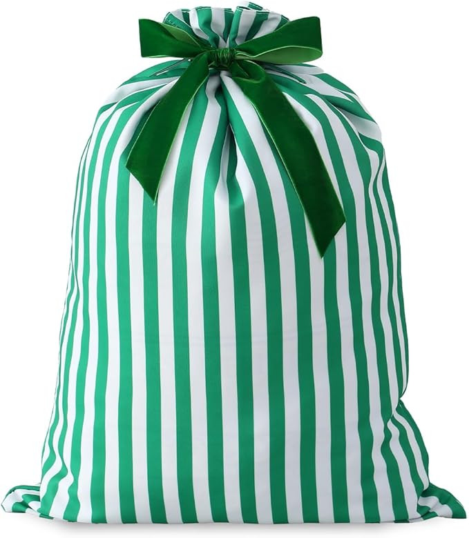 DYSHAYEN Santa Sack Christmas Gift Bag 19.7 X 27.6 Inch Large Canvas Christmas Santa Claus Bag fo... | Amazon (US)