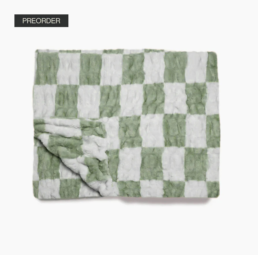 Matcha Check | Lola Blankets