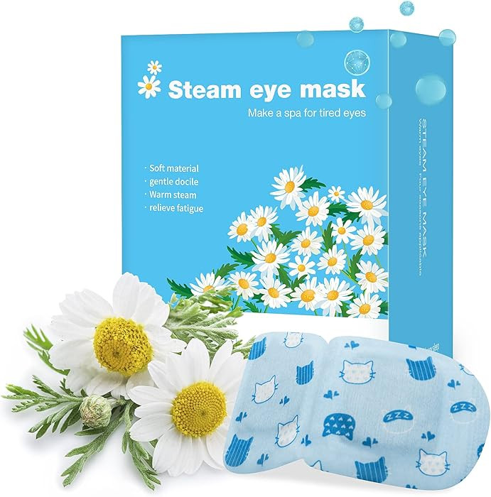 Jekeno Steam Eye Mask, 16 Packs Eye Masks for Dry Eyes, 40-60 Minutes Self Moist Warm Compress He... | Amazon (US)