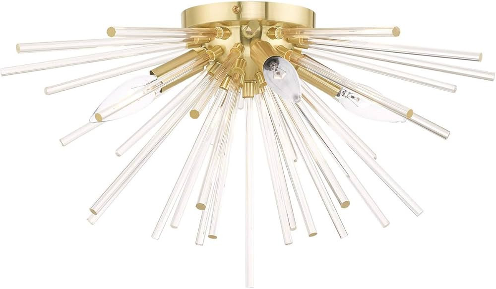 Livex Lighting 4 Lt Satin Brass Ceiling Mount | Amazon (US)