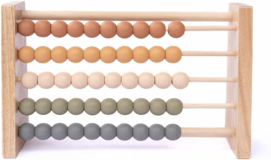 Boho Abacus - STEM Toy- Boho Nursery Decor and Playroom Decor- Math Toddler Toy with Beads- Monte... | Amazon (US)