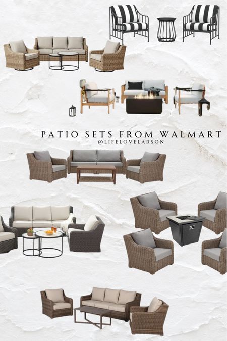 Patio sets, outdoor furniture 

#LTKhome #LTKSeasonal