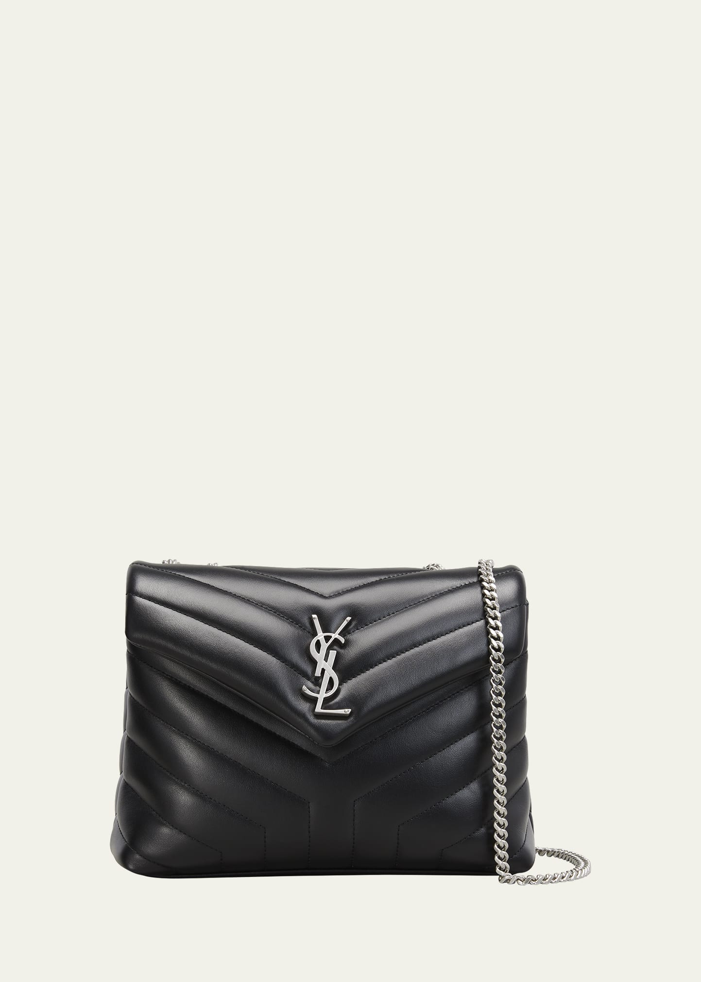 Saint Laurent Loulou Small YSL Shoulder Bag in Quilted Leather | Bergdorf Goodman
