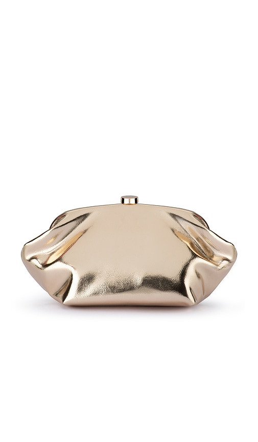 olga berg Tally Metallic Clutch in Metallic Gold. | Revolve Clothing (Global)