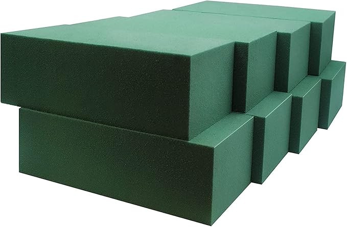FLOFARE Pack of 8 Floral Foam Blocks for Fresh and Artificial Flowers, Styrofoam Block (9” L x ... | Amazon (US)