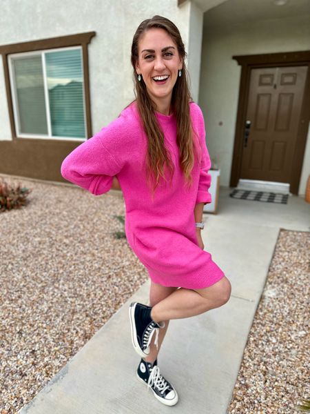 When I saw this bright pink sweater dress (on major sale!) I had to have it because I love being bold and highlighting my femininity in a male dominated industry. Plus it’s perfect for Valentine’s Day. 😍

workout outfit | Valentine’s Day outfit

#sweaterdress | #comfycasual | #casualfriday | #valentinesday

#LTKSeasonal #LTKfindsunder50 #LTKsalealert