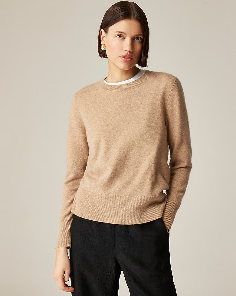Cashmere classic-fit crewneck sweater | J. Crew US