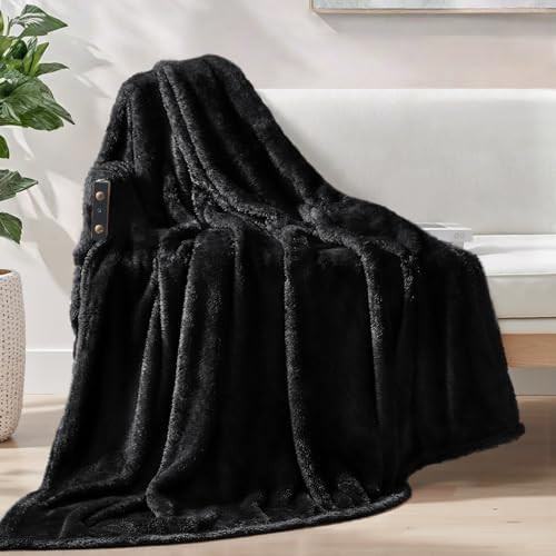 Exclusivo Mezcla Plush Fuzzy Fleece Throw Blanket Extra Large, Super Soft, Fluffy and Warm Blanke... | Amazon (US)