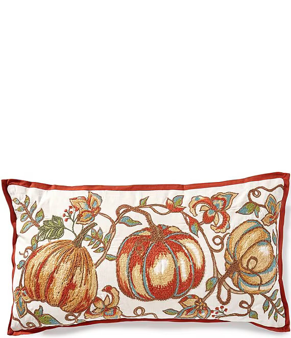 Southern Living Harvest Collection Pumpkin Lumbar Decorative Pillow | Dillard's | Dillard's