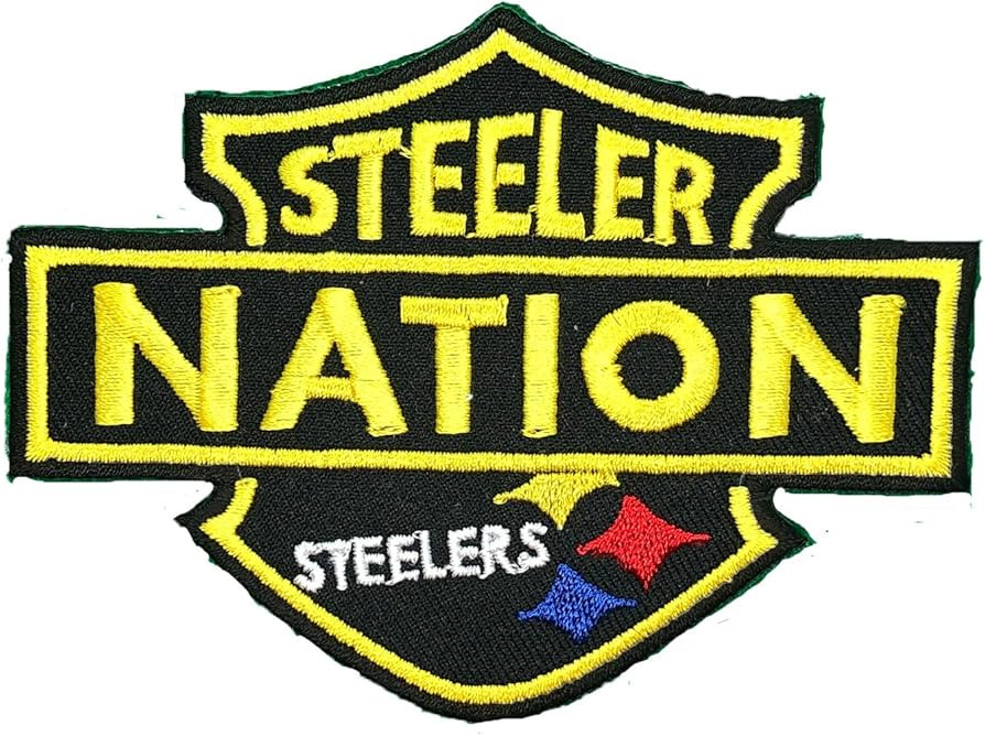 Siam Accs Rugby Fans Pittsburgh Logo Patch Embroidery American Football Fan Favorite Team Iron On... | Amazon (US)