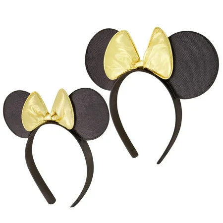 Disney Minnie Mouse Ears, Set of 2 Headbands for Mommy and Me, Matching for Adult and Little Girl Ages 2-7 | Walmart (US)