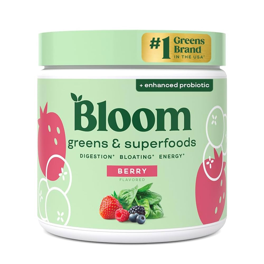 Bloom Nutrition Superfood Greens Powder, Digestive Enzymes with Probiotics and Prebiotics, Gut He... | Amazon (US)