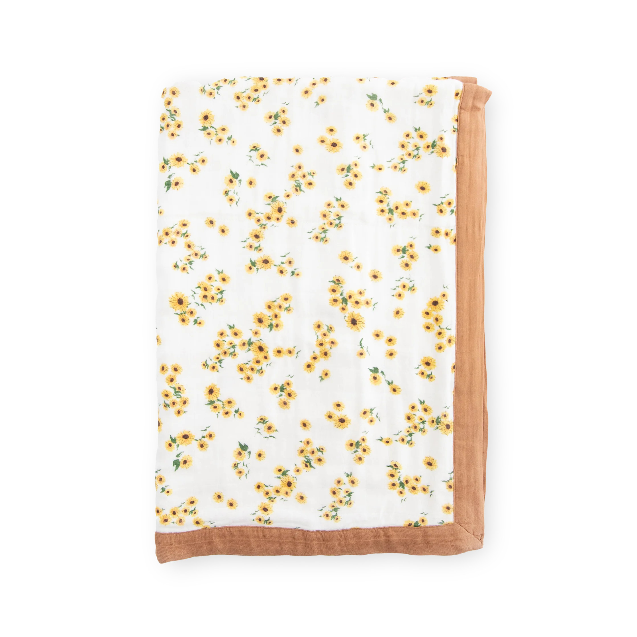 Deluxe Muslin Baby Quilt - Ditsy Sunflower | Little Unicorn