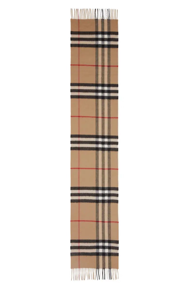 Giant Icon Check Cashmere Scarf | Nordstrom