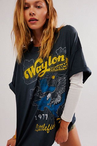 Waylon Jennings One-Size Tee | Free People (Global - UK&FR Excluded)
