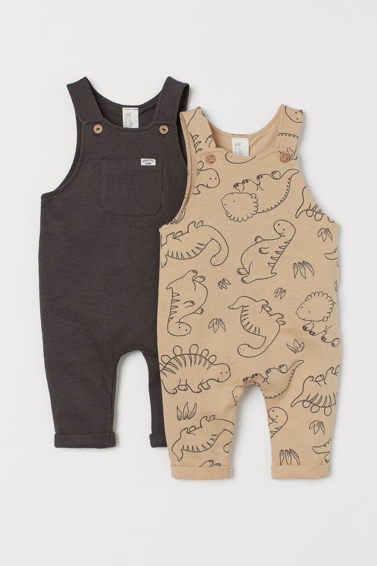 2-pack Cotton Overalls | H&M (US)