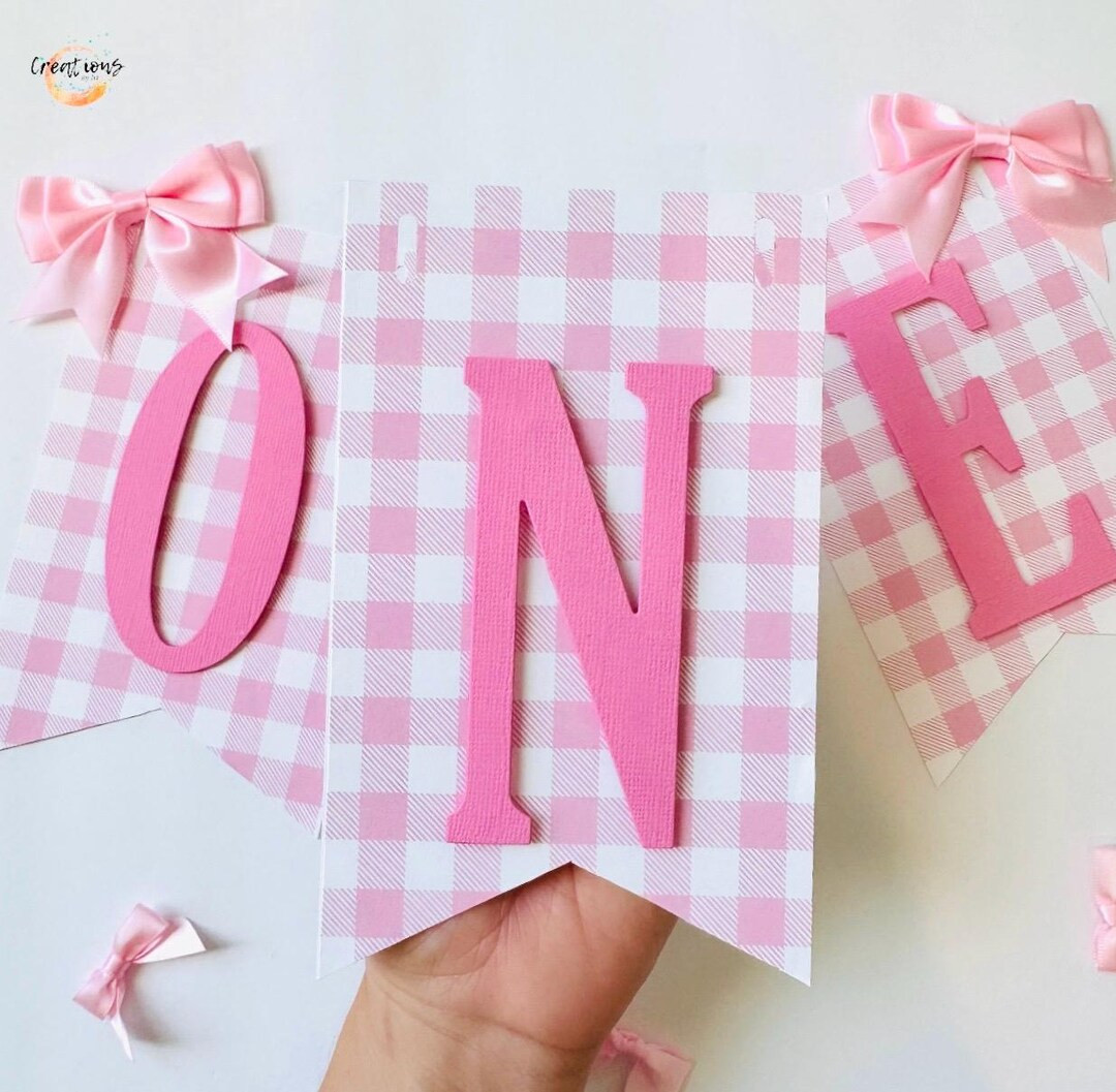Pink Bow Party Decoration, Pink Bow Birthday, Pink Bow Banner, Pink Themed Party, Pink Banner, Co... | Etsy (US)