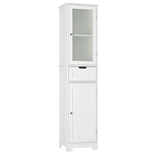 Olvera 15.7'' W x 67'' H x 11.8'' D Linen Cabinet | Wayfair North America