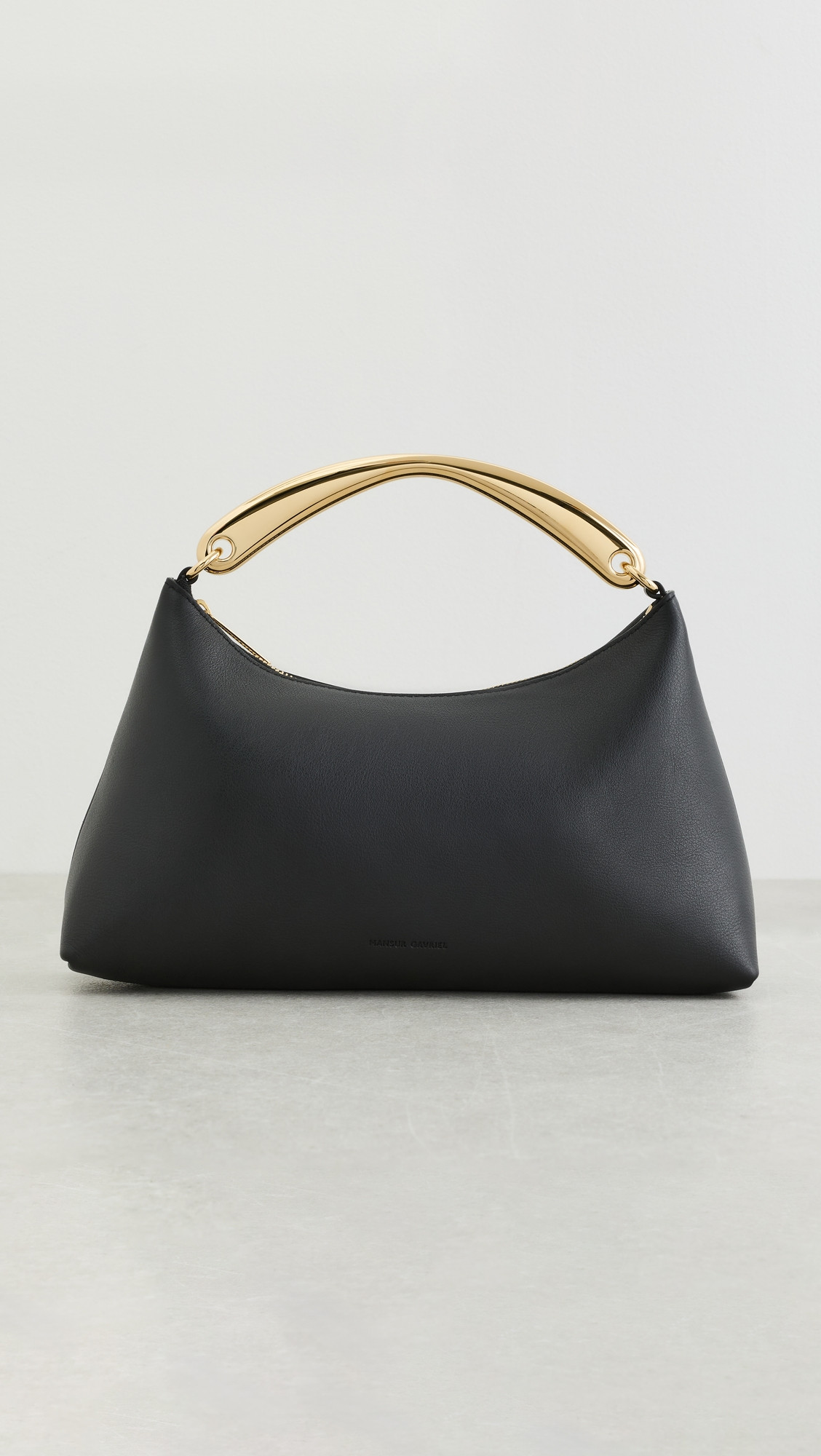 Mansur Gavriel Metal Handle Rhea Bag Black One Size | Shopbop