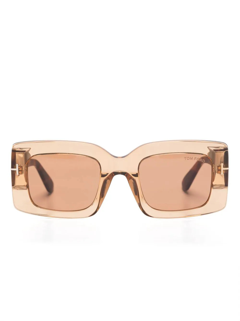TOM FORD Eyewear oversize-frame sunglasses - Brown | Farfetch Global