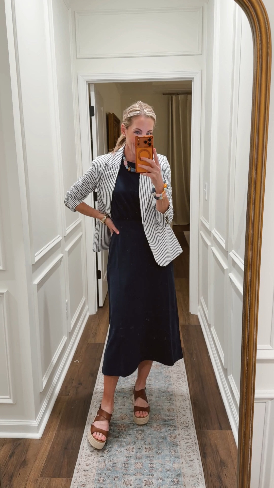 Two easy midi dresses I’m loving for everyday… and they’re both just $16. Simple, comfortable, and so easy to dress up or keep casual. Wearing an XS.

