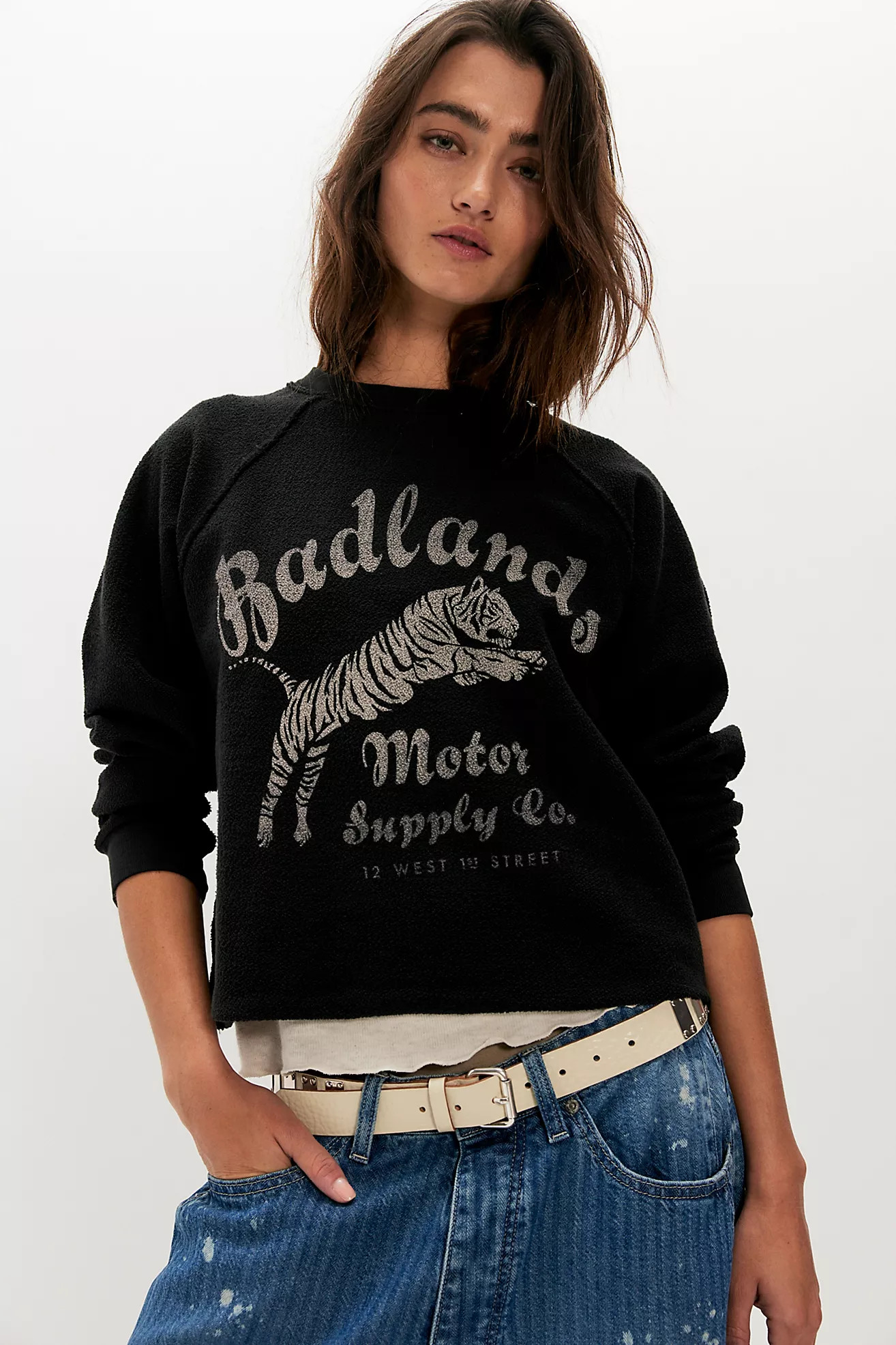 Original Retro Brand Badlands Motor Company Pullover | Free People (Global - UK&FR Excluded)