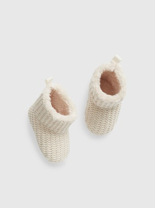 Baby Sherpa-Lined Booties | Gap (US)