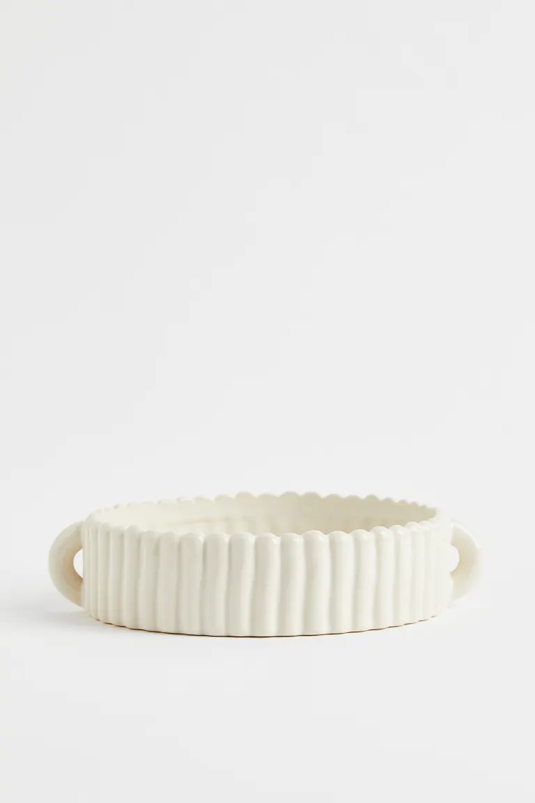 Stoneware Bowl - Natural white - Home All | H&M US | H&M (US + CA)