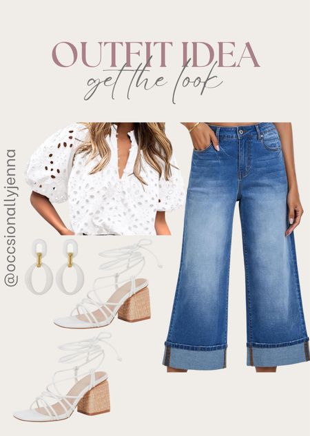 Shop the look from Amazon! 

Denim, jeans, earrings, heels, shoes, tops 

#LTKShoeCrush #LTKFindsUnder100 #LTKStyleTip