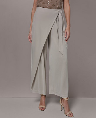 Donna Karan New York Women's Wrap Overlay Pants - Macy's | Macy's