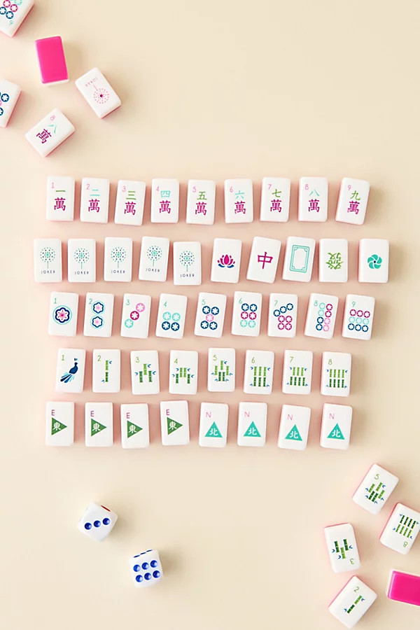 Oh My Mahjong Charleston Mahjong Travel Set in Pink at Urban Outfitters | Urban Outfitters (US and RoW)