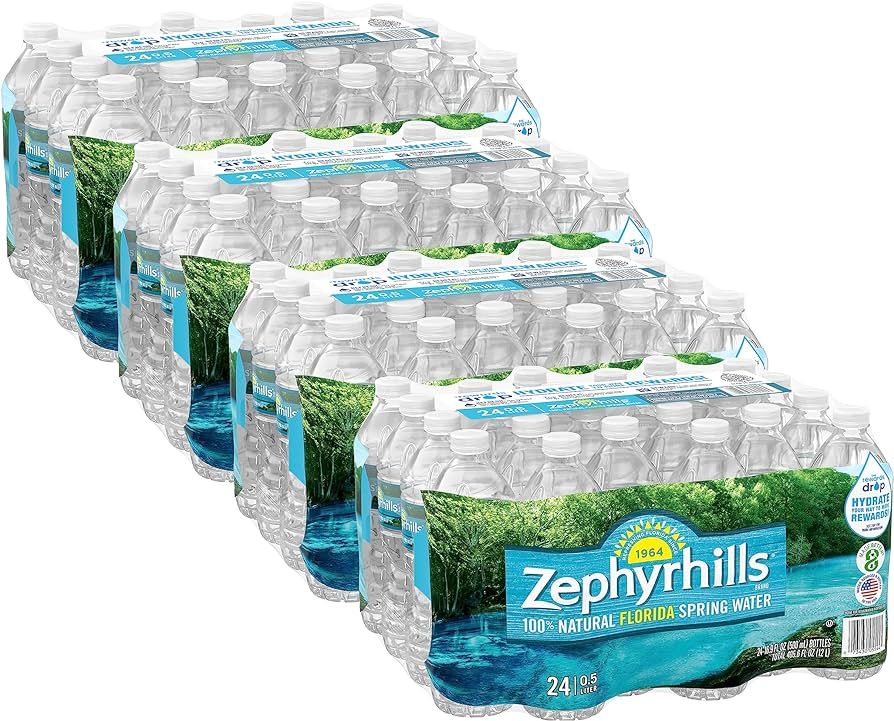 Zephyrhills Spring Water Case Bundles (16.9 oz. of 24 - 4 Cases), 16.9 Fl Oz (Pack of 96) | Amazon (US)