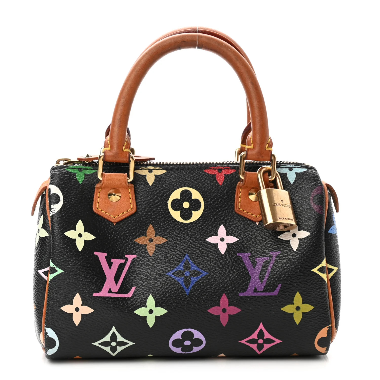 LOUIS VUITTON Monogram Multicolor Mini Sac HL Speedy Black | FASHIONPHILE (US)