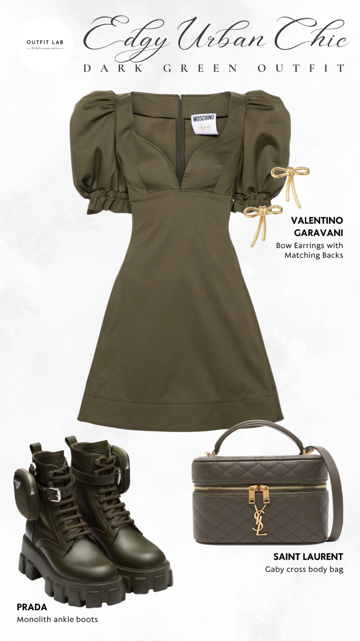 Edgy Urban Chic: Dark Green Outfit

Embrace urban chic style with this trendy green outfit. Featuring a vibrant Moschino minidress for a bold look, paired with stylish Prada boots. Complete the ensemble with a sleek Saint Laurent bag and dazzling Valentino Garavani earrings. Perfect for any city outing, this outfit ensures you stay fashionable and effortlessly cool. Shop now to elevate your urban wardrobe with this stunning green ensemble!

#LTKShoeCrush #LTKSaleAlert #LTKStyleTip