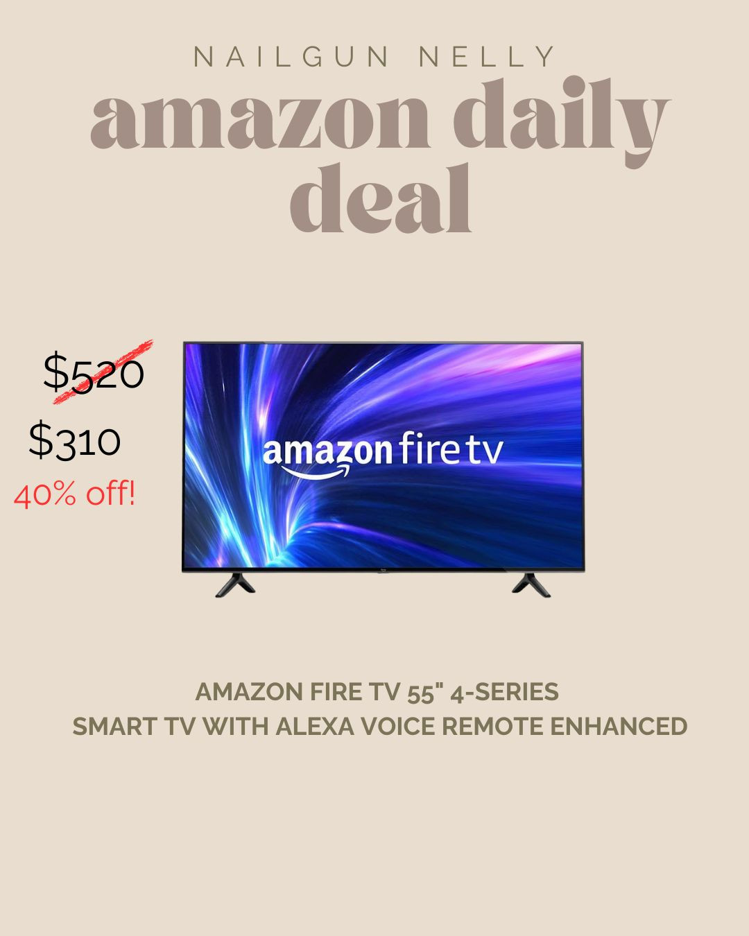 Amazon Daily Deal!

amazon fire tv 

 #LTKHome #LTKSaleAlert